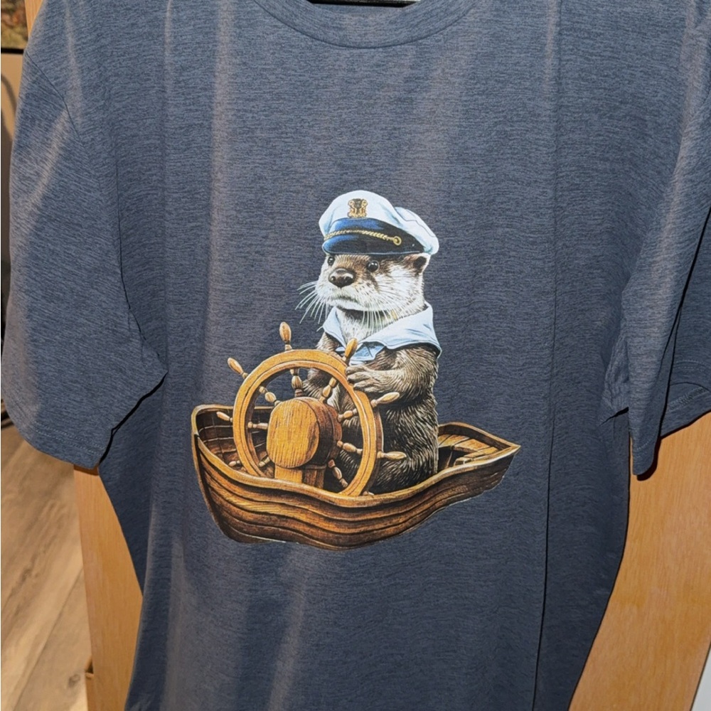 Nautical Otter Graphic T-Shirt